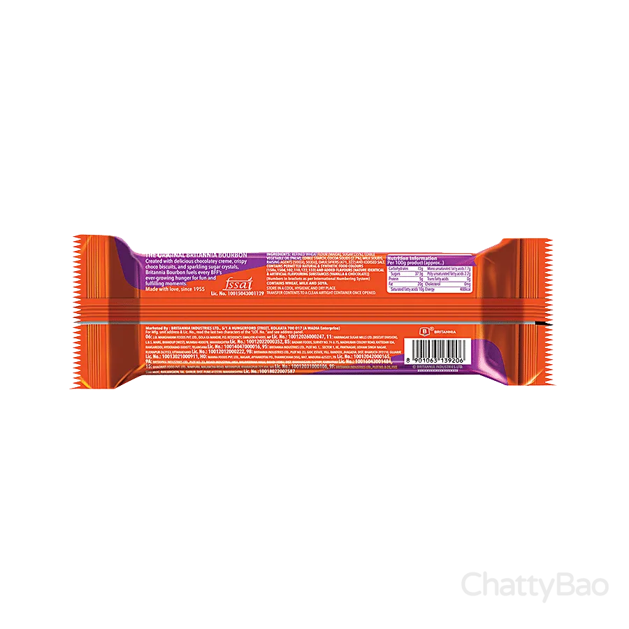 Britannia Bourbon Biscuits 100 g view 2
