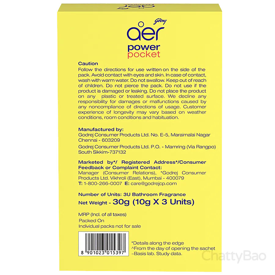 Godrej Aer Bathroom Air Fragrance - Assorted 10 g each (Pack of 3) view 2