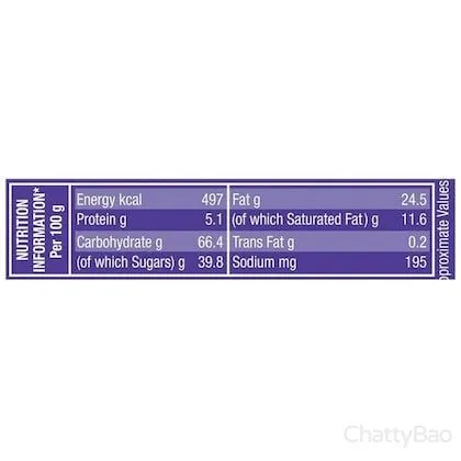 Cadbury Chocobakes Choc Filled Cookies 75 g (Pack of 6) view 3
