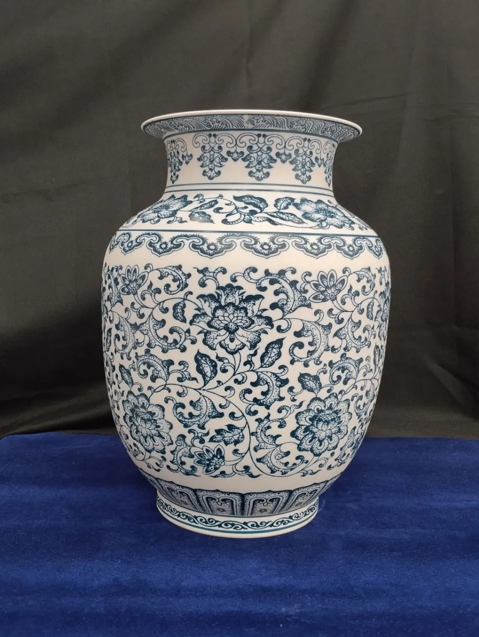 Blue and White Porcelain Vase view 2