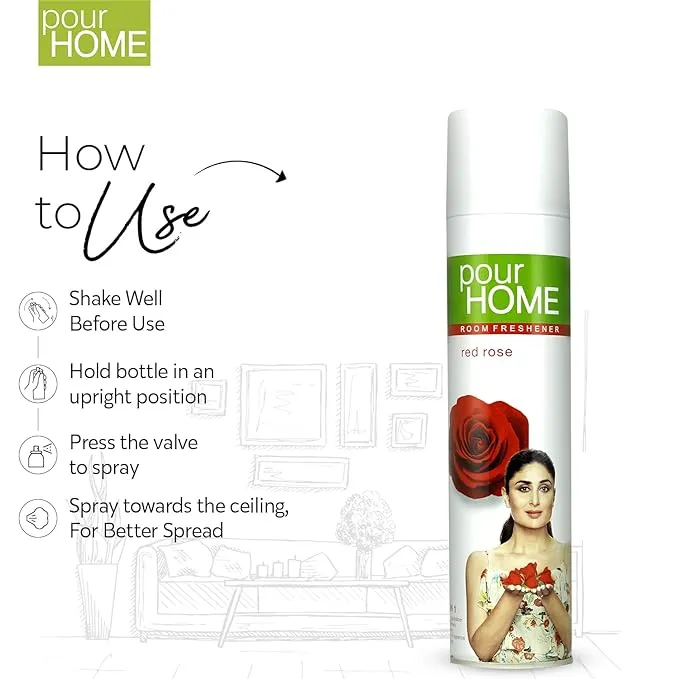 Pour Home Room Freshener Red Rose 220 ml view 2