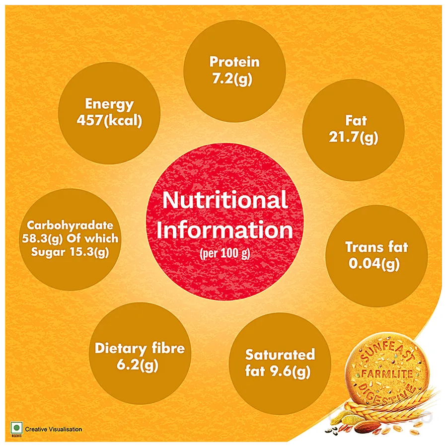 Sunfeast Farmlite 5 Seed Digestive Biscuit 100 g view 3