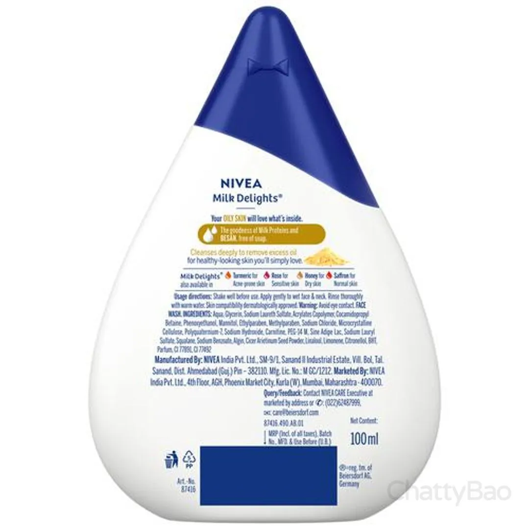 NIVEA Milk Delights Face Wash With Besan 100 ml view 2