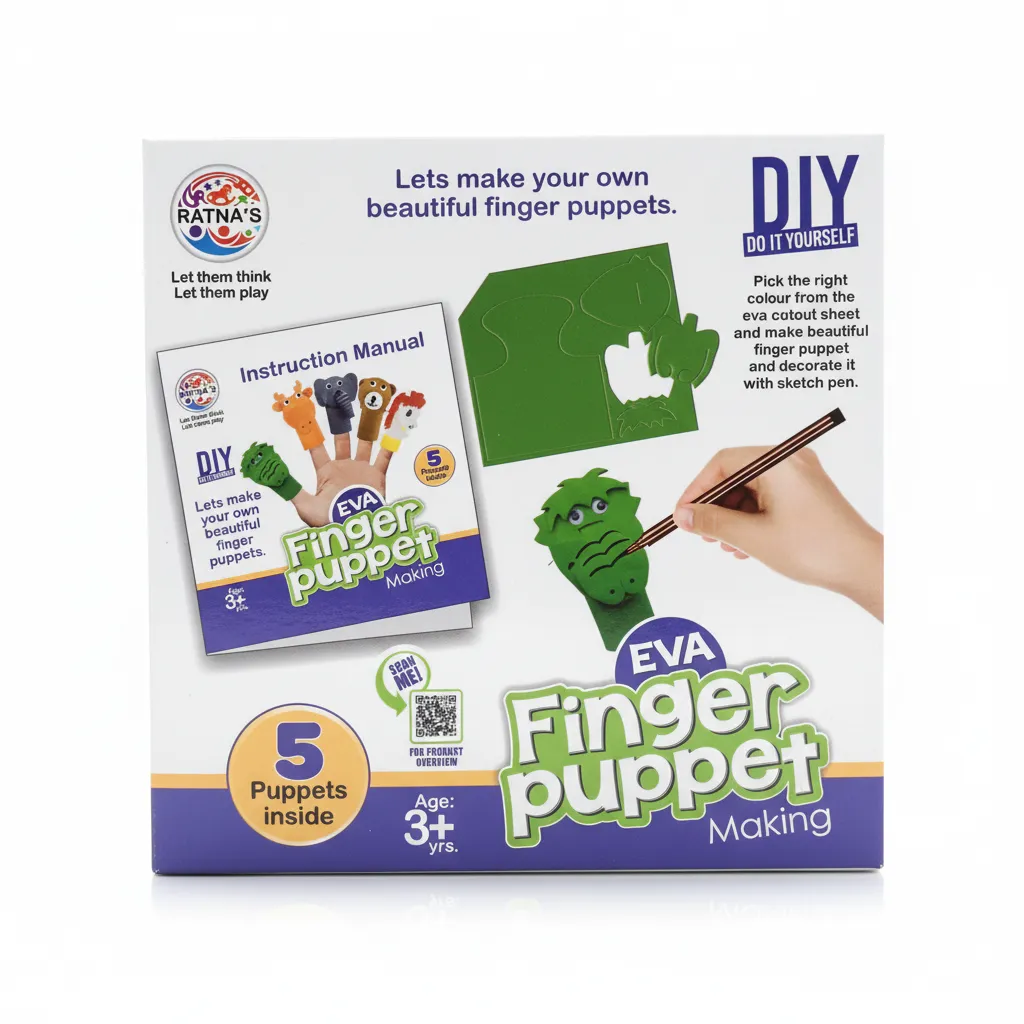 Ratnas DIY Finger Puppet Making Kit view 2