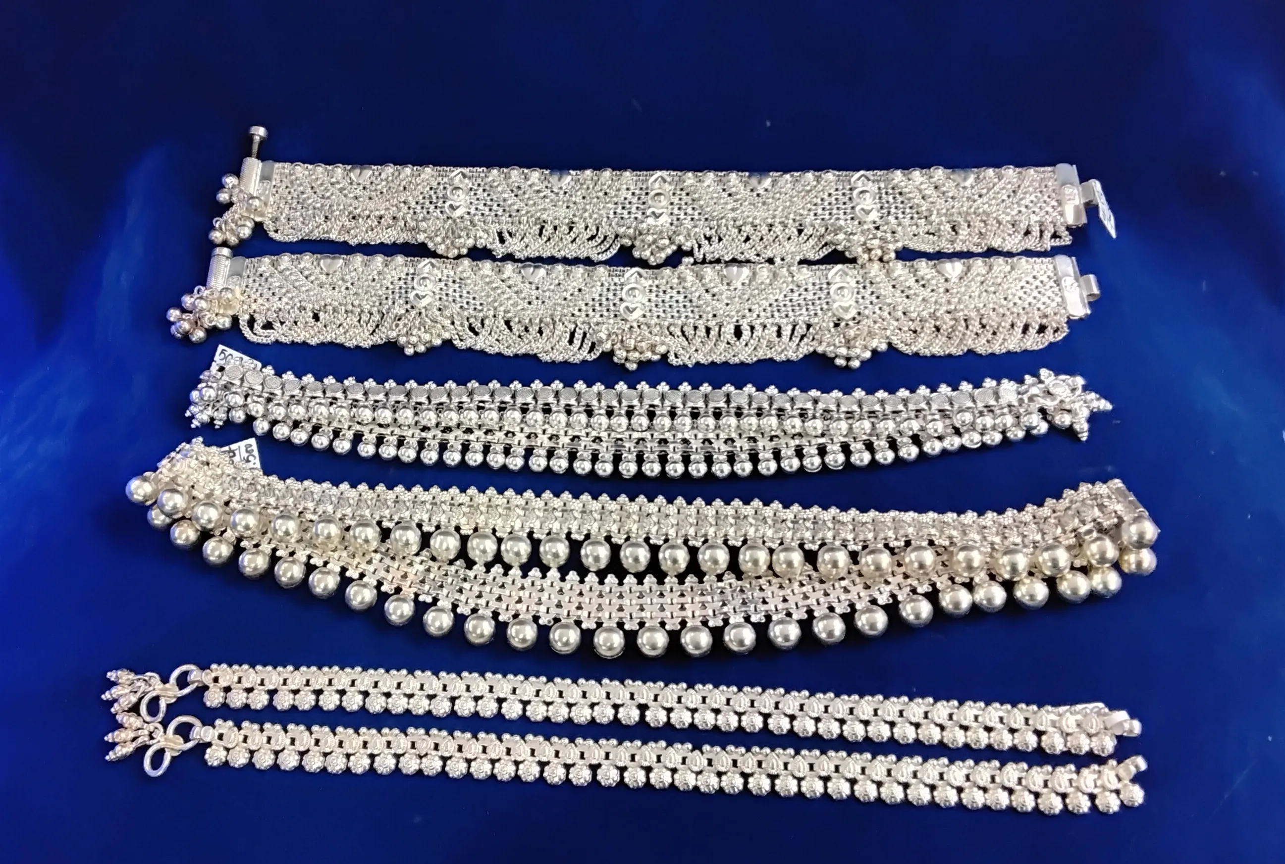 Silver Anklets. view 2