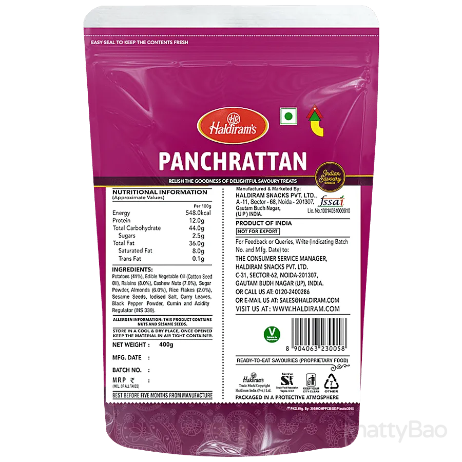 Haldirams Namkeen - Panchrattan 400 g view 2