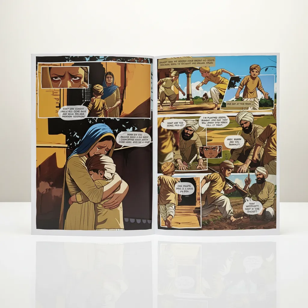 The Life of Bhagat Singh Graphic Novel view 2