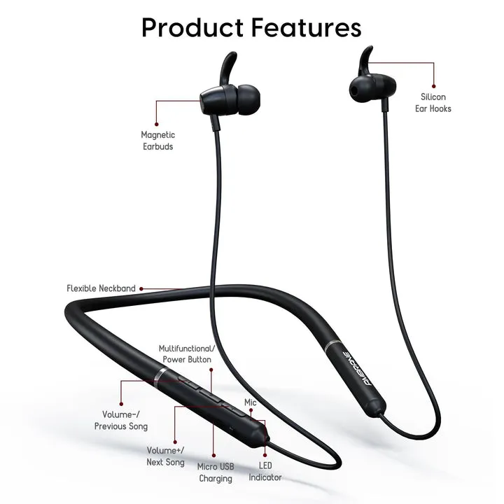 Ambrane Bassband Pro Bluetooth Earphone view 2