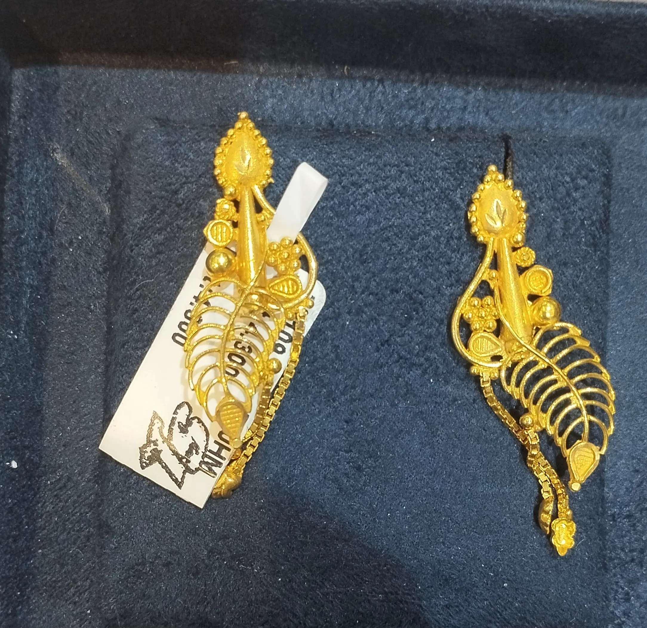 DNS Gold Earrings view 2