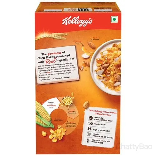 Kelloggs Real Almond & Honey Corn Flakes 650 g view 2