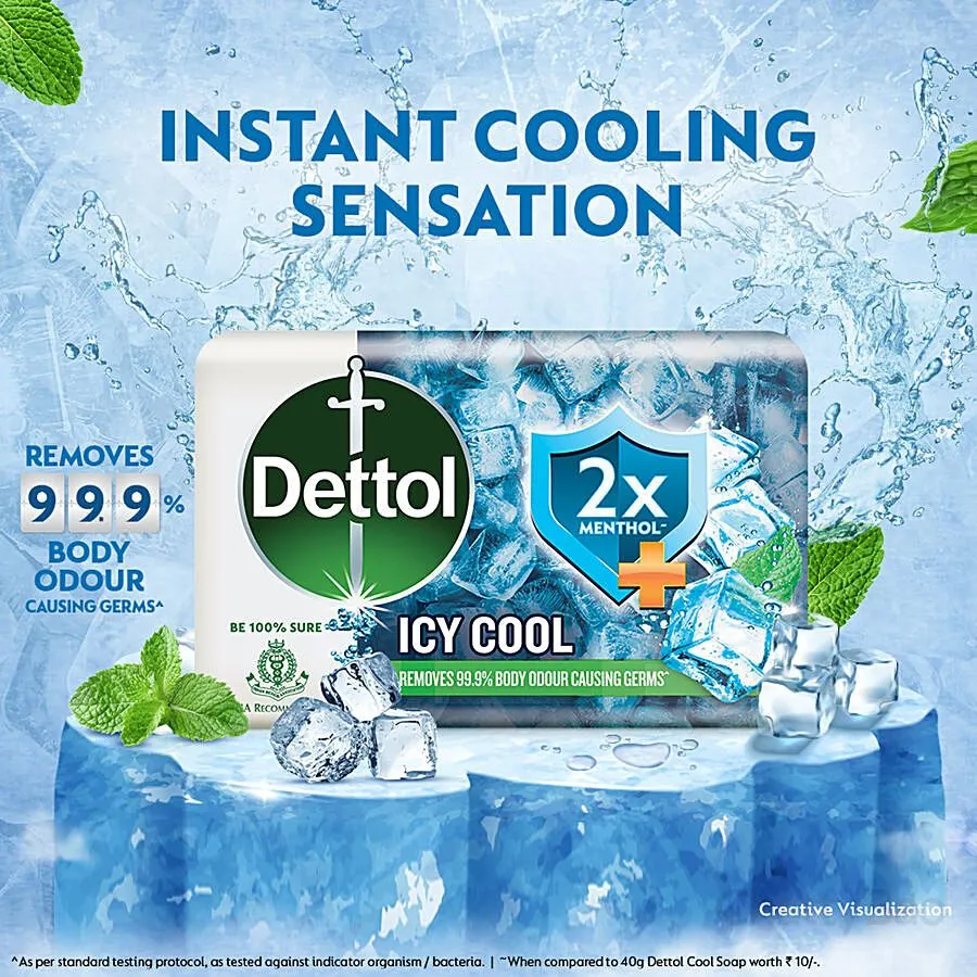 Dettol Intense Cool Soap Bar 125 g (Pack of 4) view 4