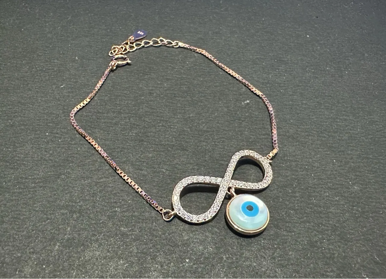 Infinity Eye Pendant Bracelet view 2
