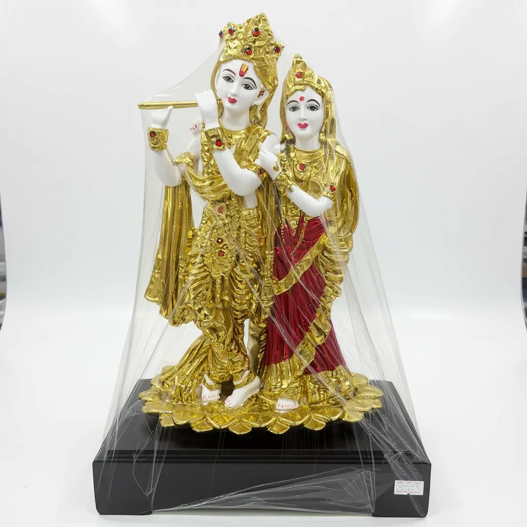 Decorative Radha Krishna Statue view 2