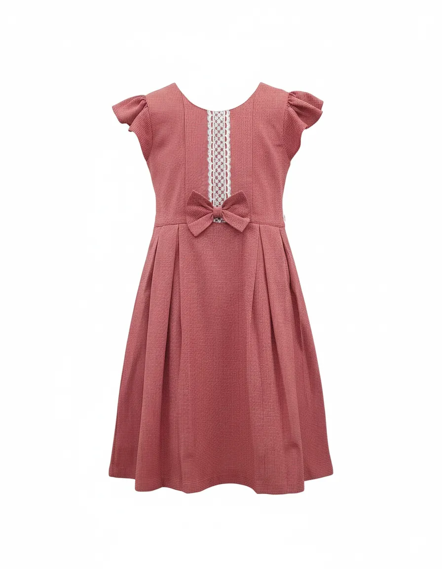 Girls Cotton Frock De view 2