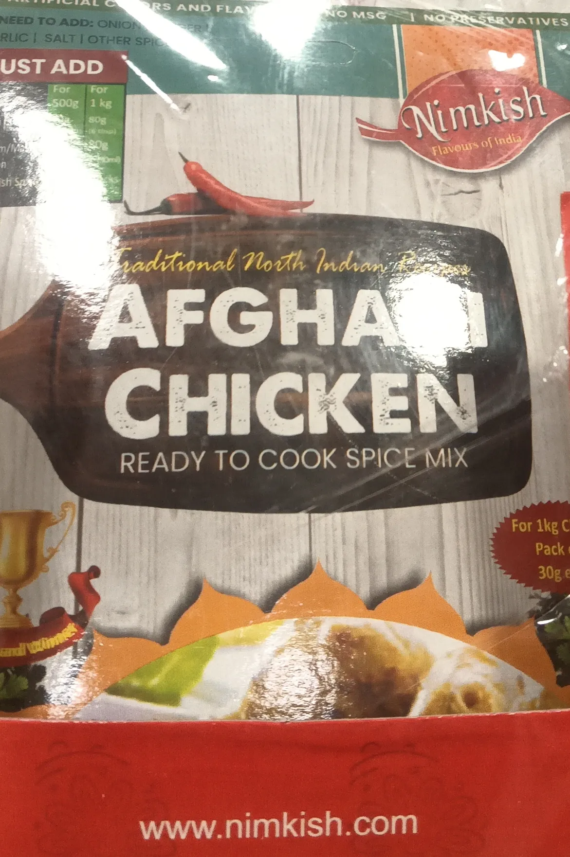 Nimkish Afghani Chicken view 2