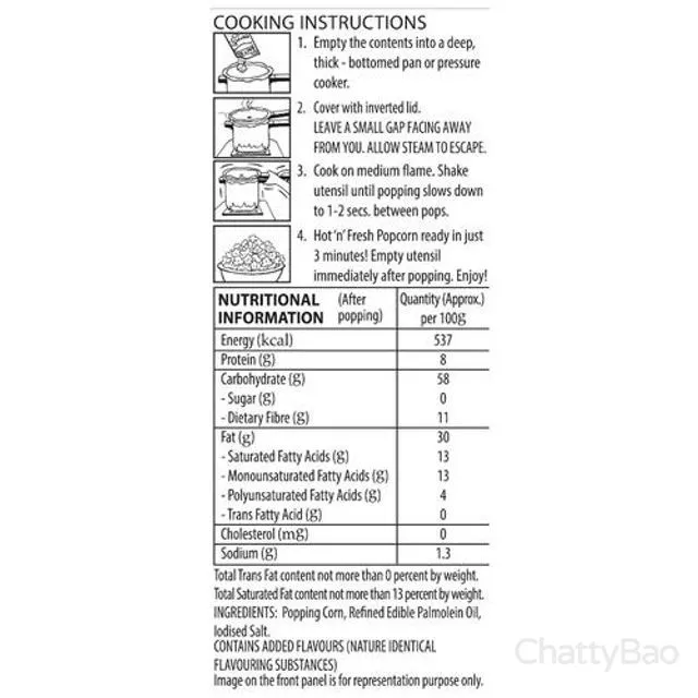 ACT II Instant Popcorn - Tandoori Tadka 70 g view 3
