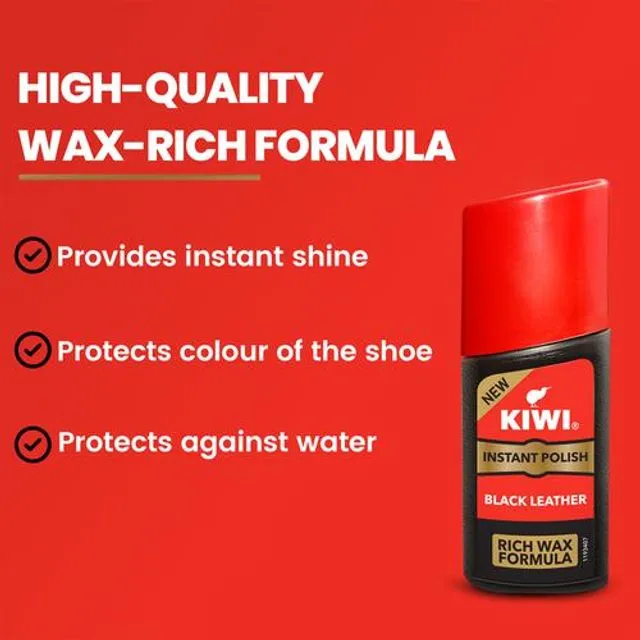 Kiwi Instant Polish Black Leather 40 g view 2