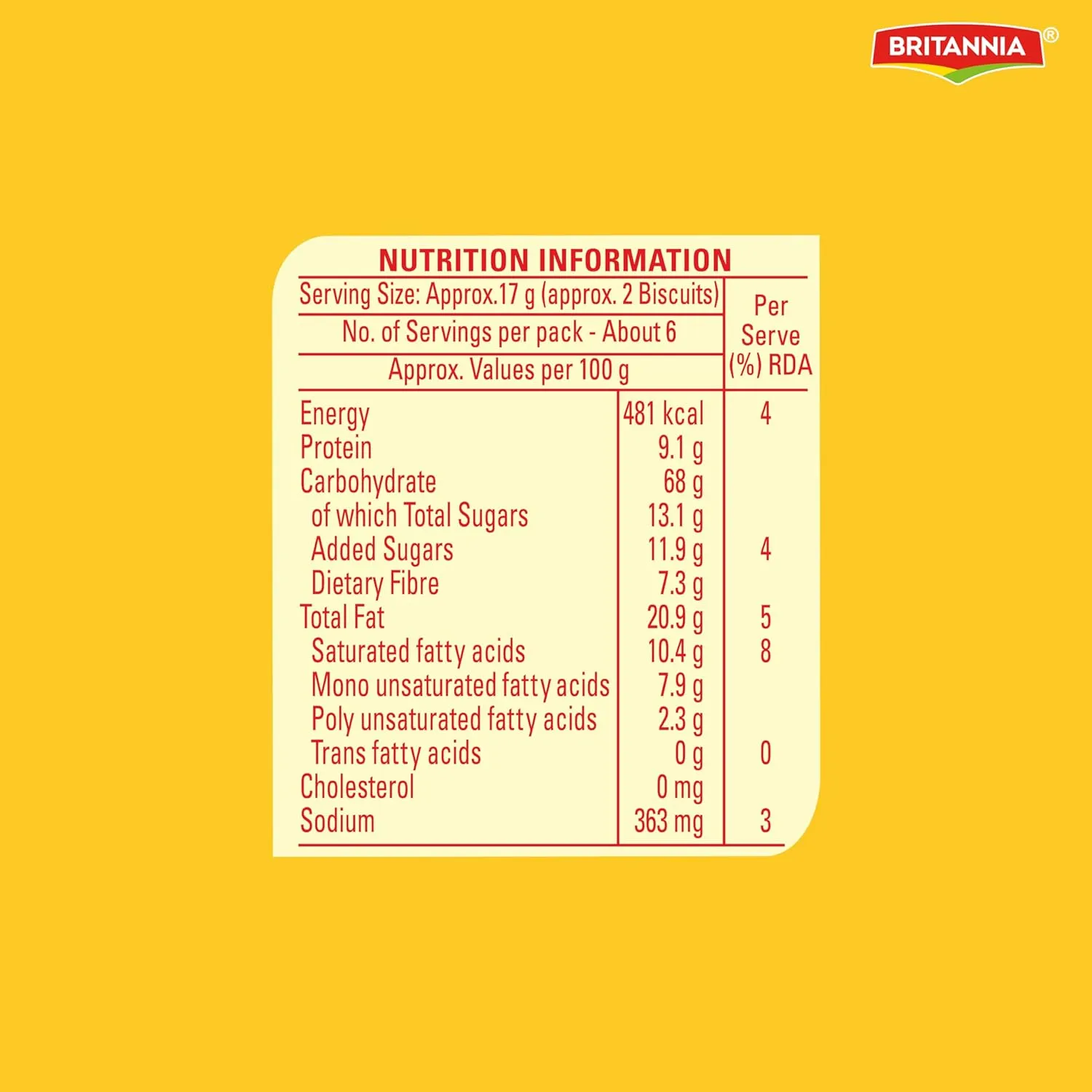 Britannia Nutri Choice Digestive 100 g view 3
