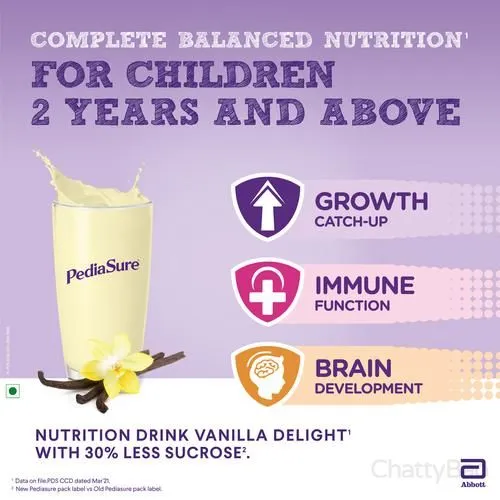PediaSure Nutrition Drink - Vanilla for 2 years & above 400 g view 6