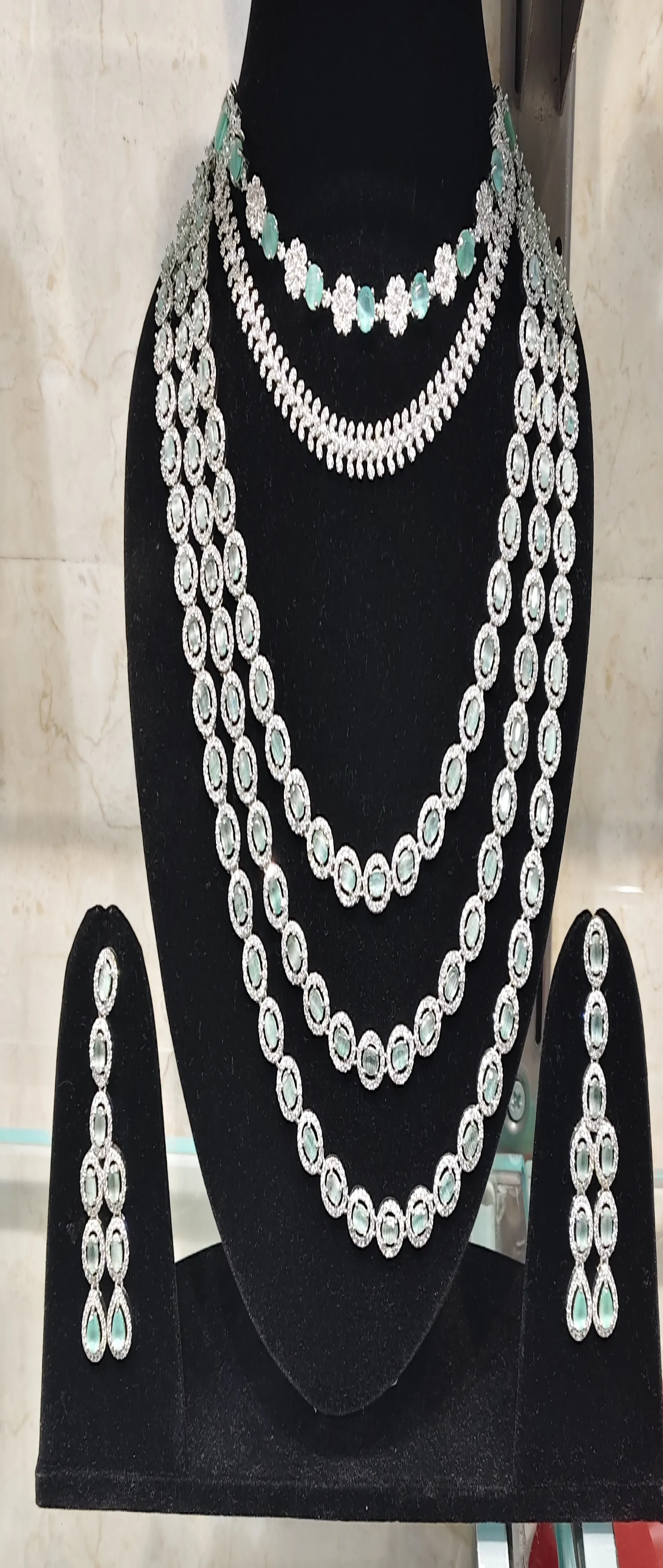 Ad Diamond  Necklace Set view 2