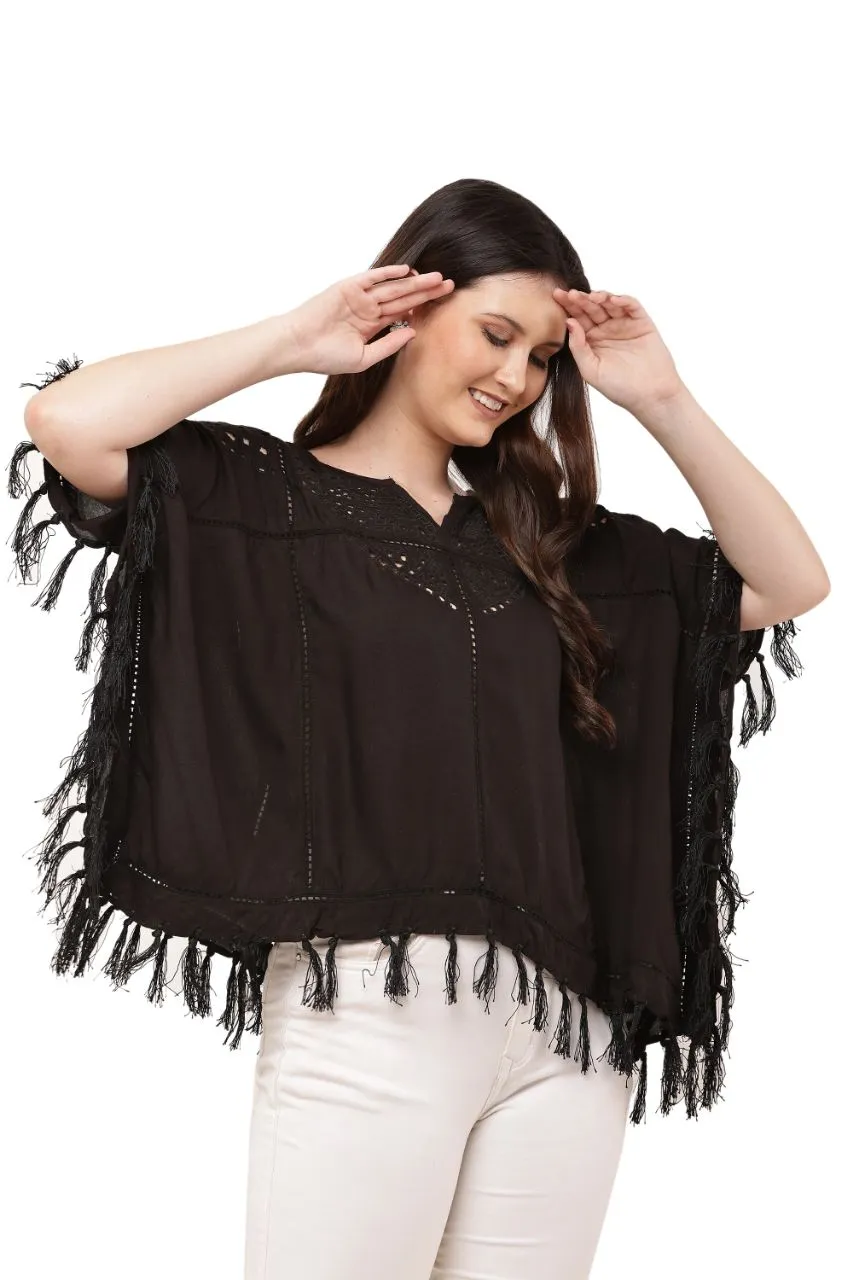Fringed Short Kaftan view 2