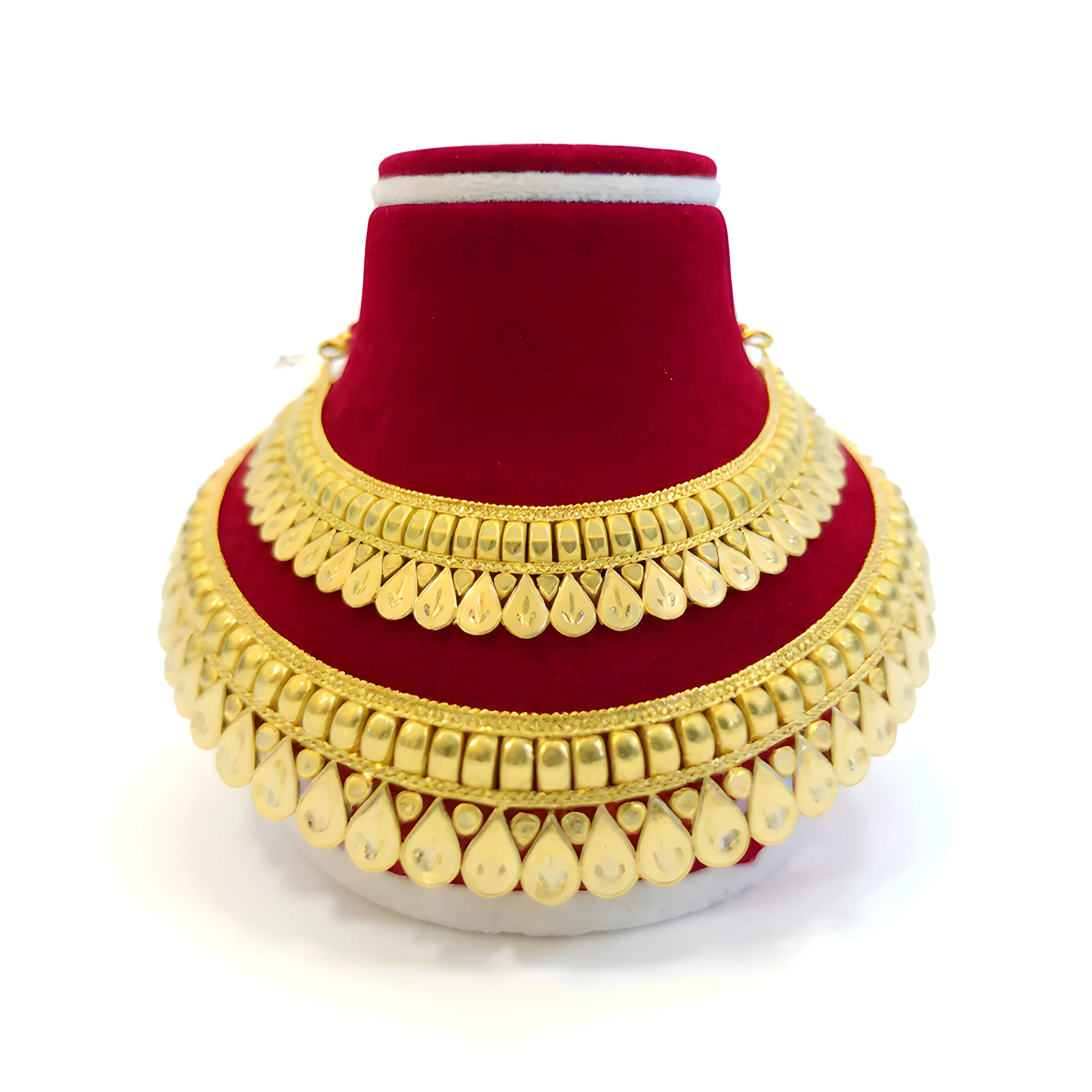 Gold Toned Necklace Set view 2