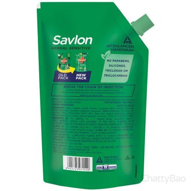 Savlon Herbal Sensitive Hand Wash 675 ml view 2
