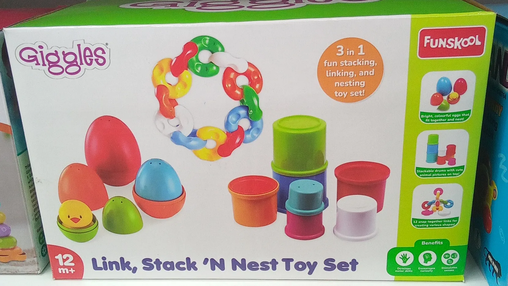 Giggles Link, Stack N Nest Toy Set Funskool view 2
