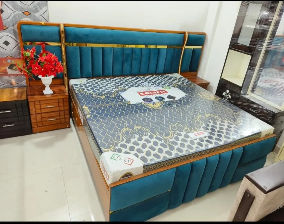 Luxury Upholstered Bed view 2