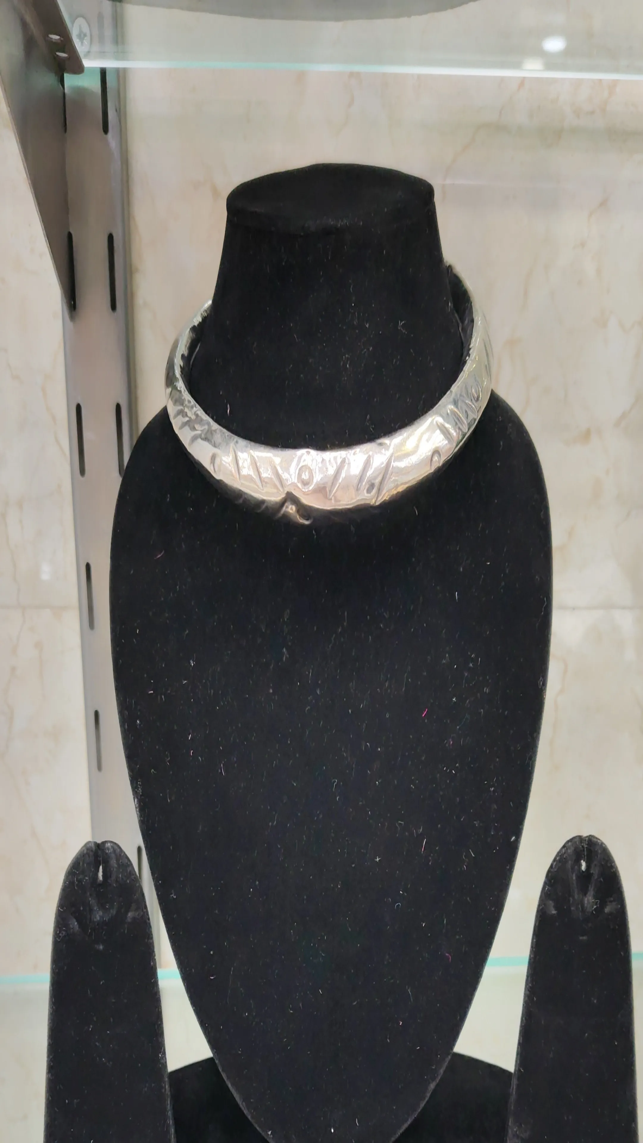 Oxidation Silver Choker Necklace view 2