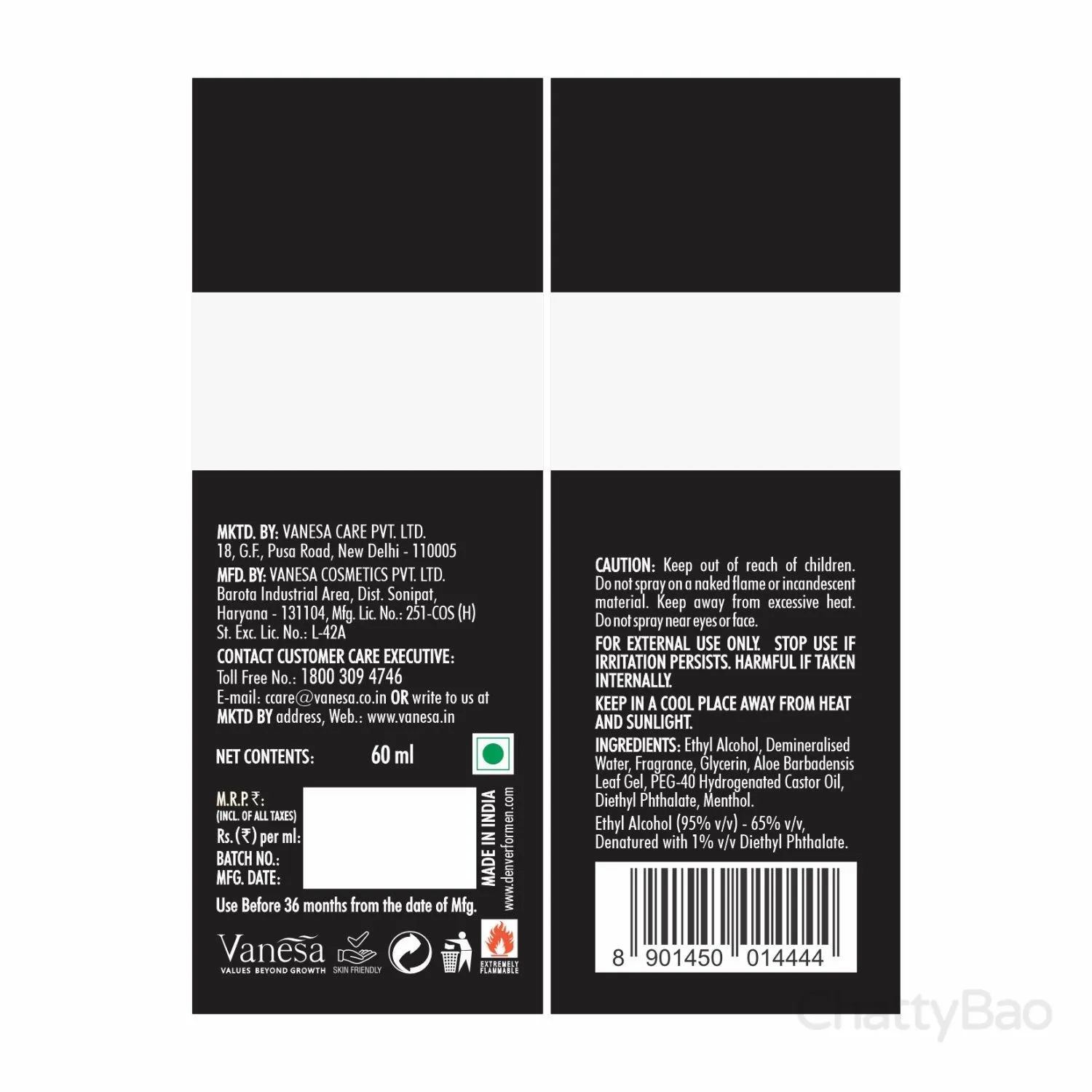 Denver Black Code Perfume 60 ml view 3