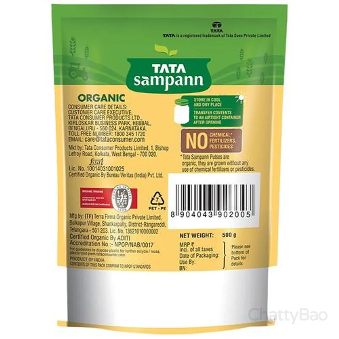 Tata Sampann Organic Chana Kala / Brown Unpolished 500 g view 2