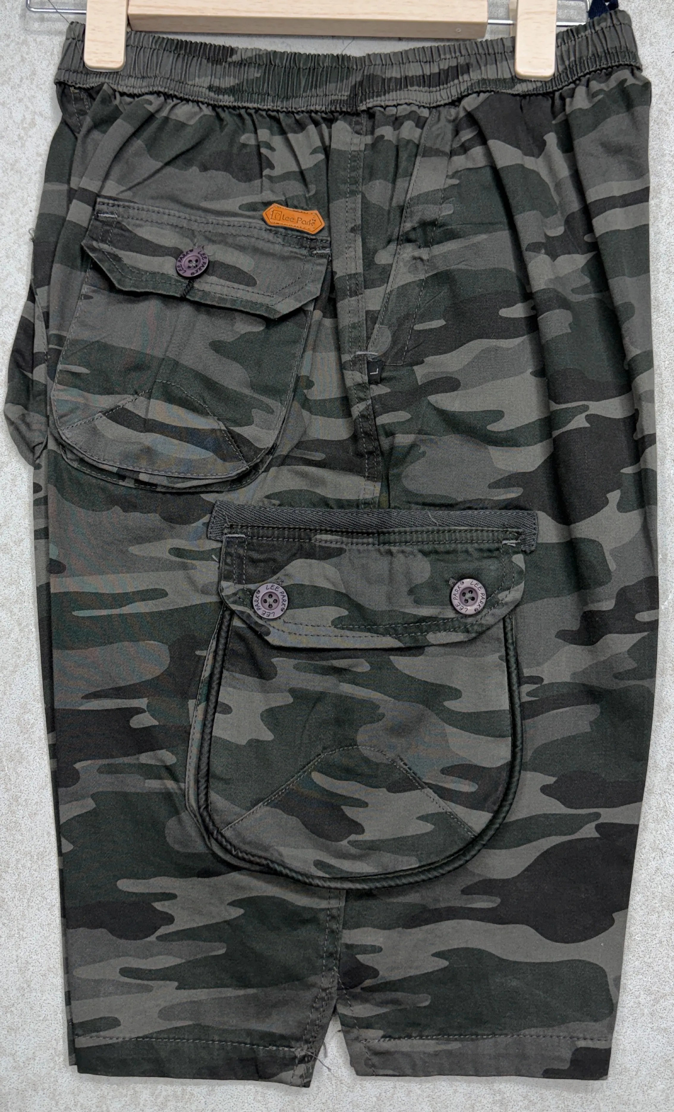 Leeco Pants Camouflage Cargo Shorts view 3