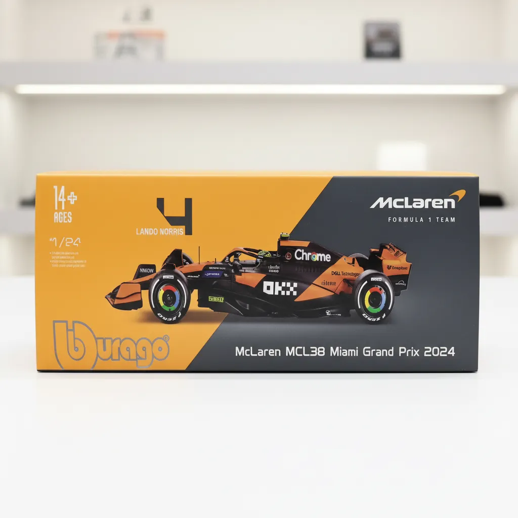 Bburago McLaren MCL38 Miami Grand Prix 2024 Model