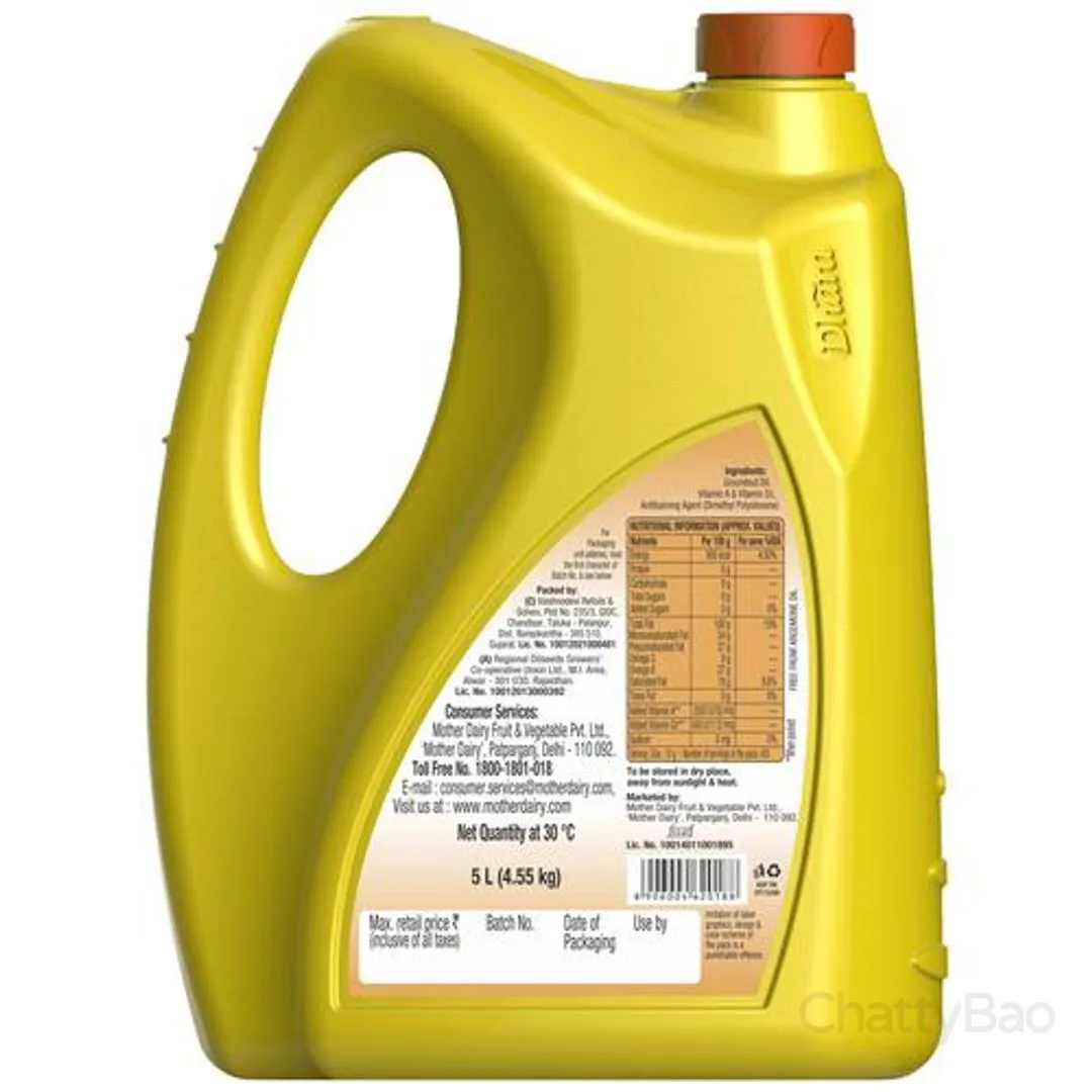 Dhara Groundnut Oil 5 L view 2