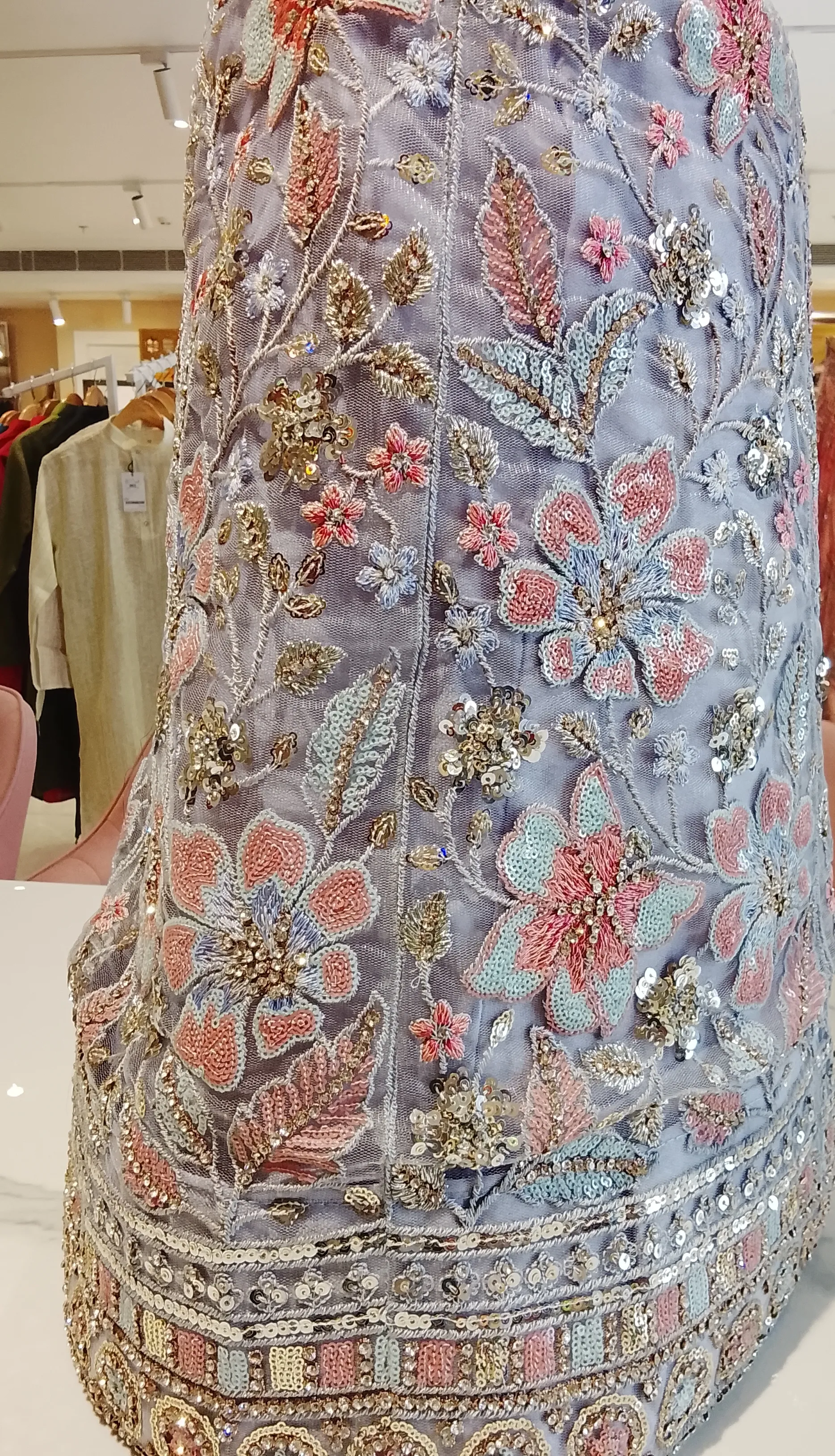 Embroidered Lehenga view 2