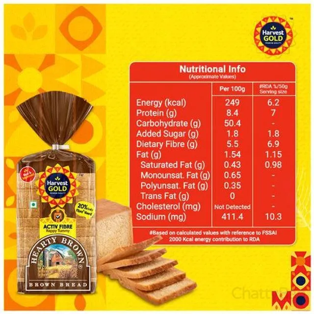 Harvest Gold Brown Bread 400 g view 3
