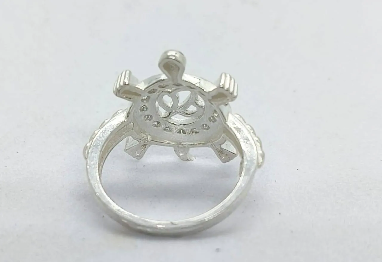 Silver Turtle Ring (AVSR-102) view 4