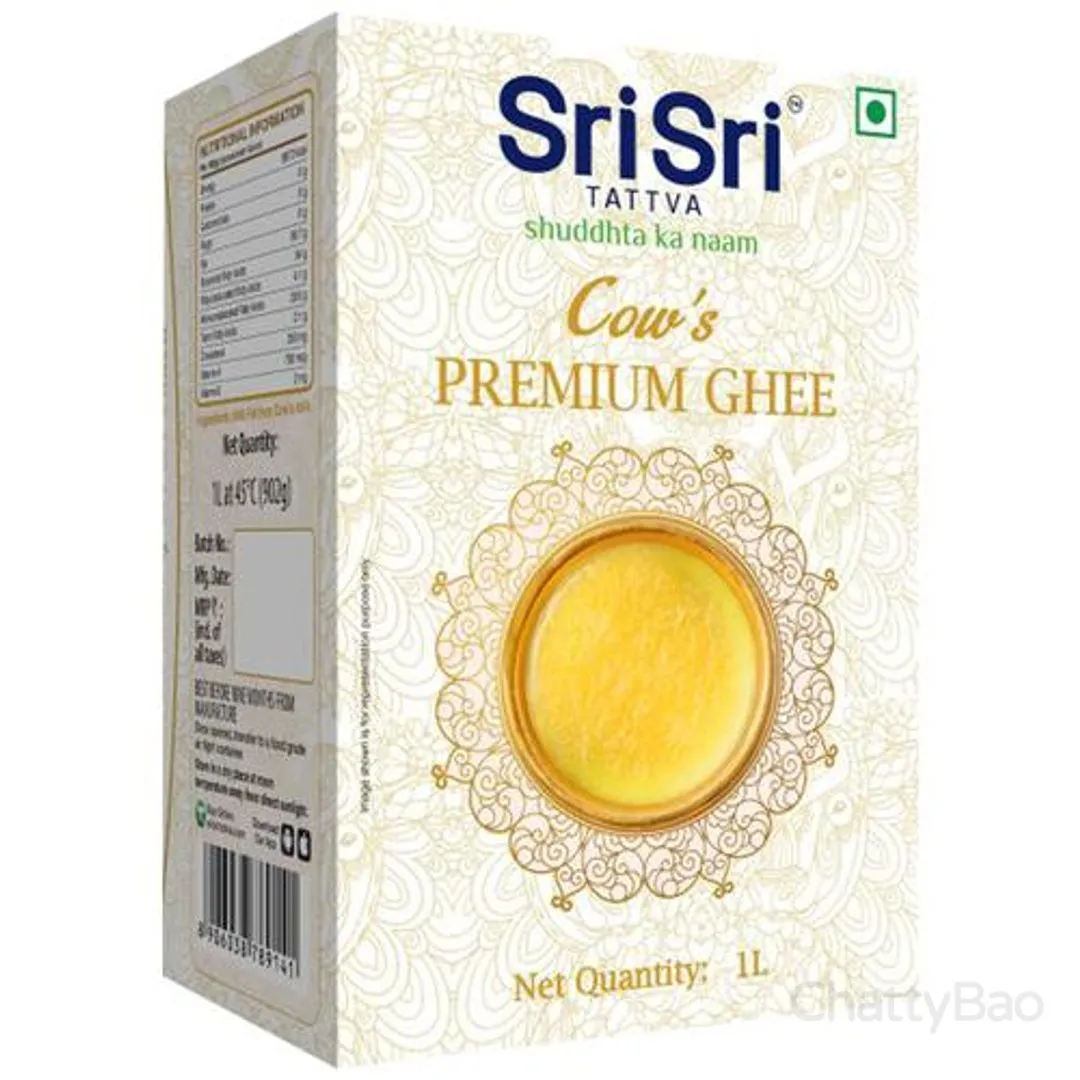 Sri Sri Tattva Premium Cow Ghee Carton 1 L view 2