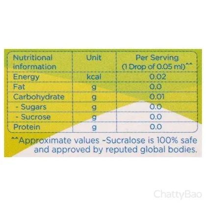 Sugar Free Natura Sweet Drops 10 ml view 3