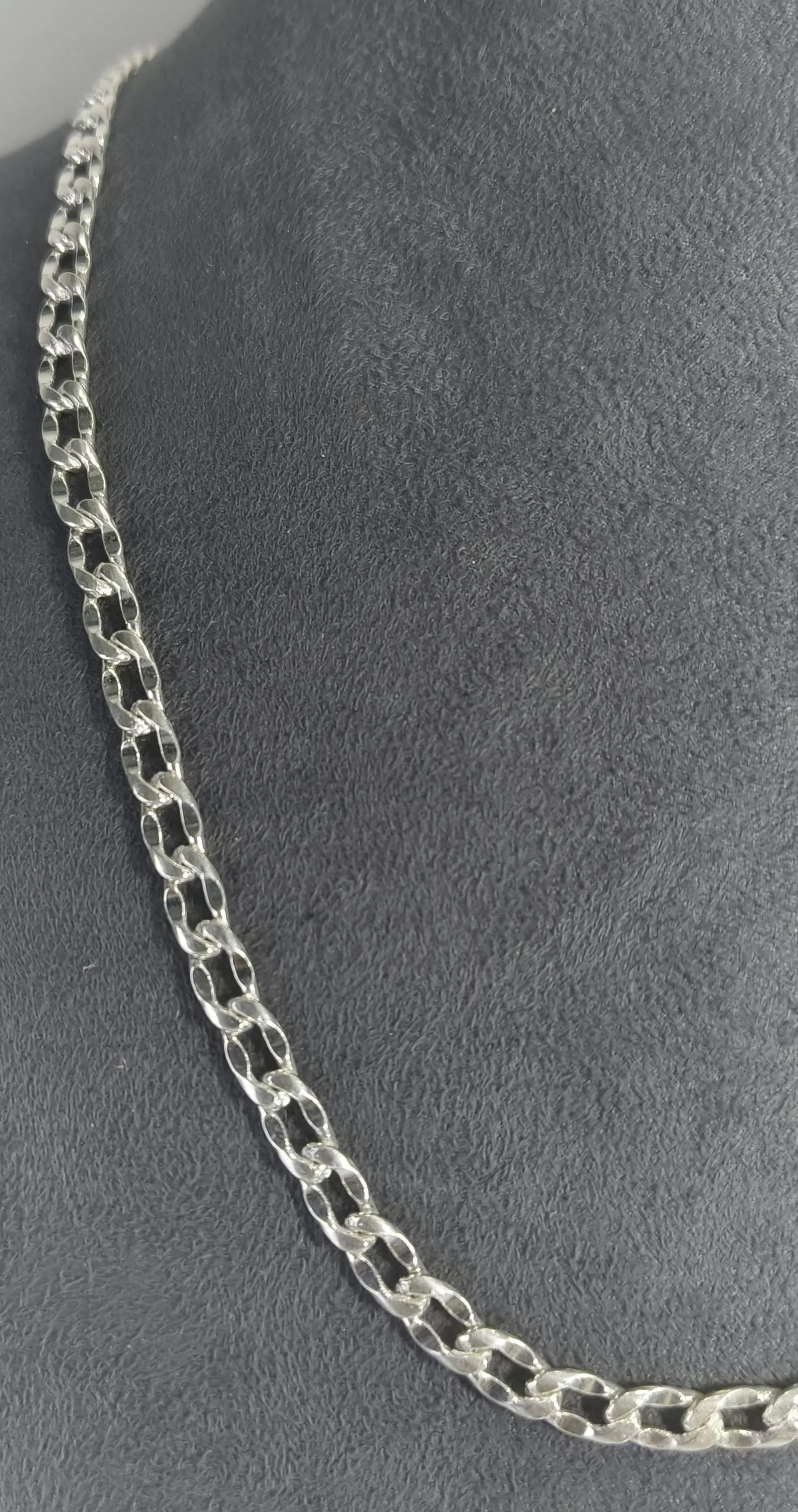 Men Silver Chain Necklace (AVSC-36) view 2