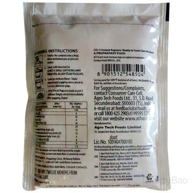 ACT II Popcorn - Golden Sizzle 150 g view 2