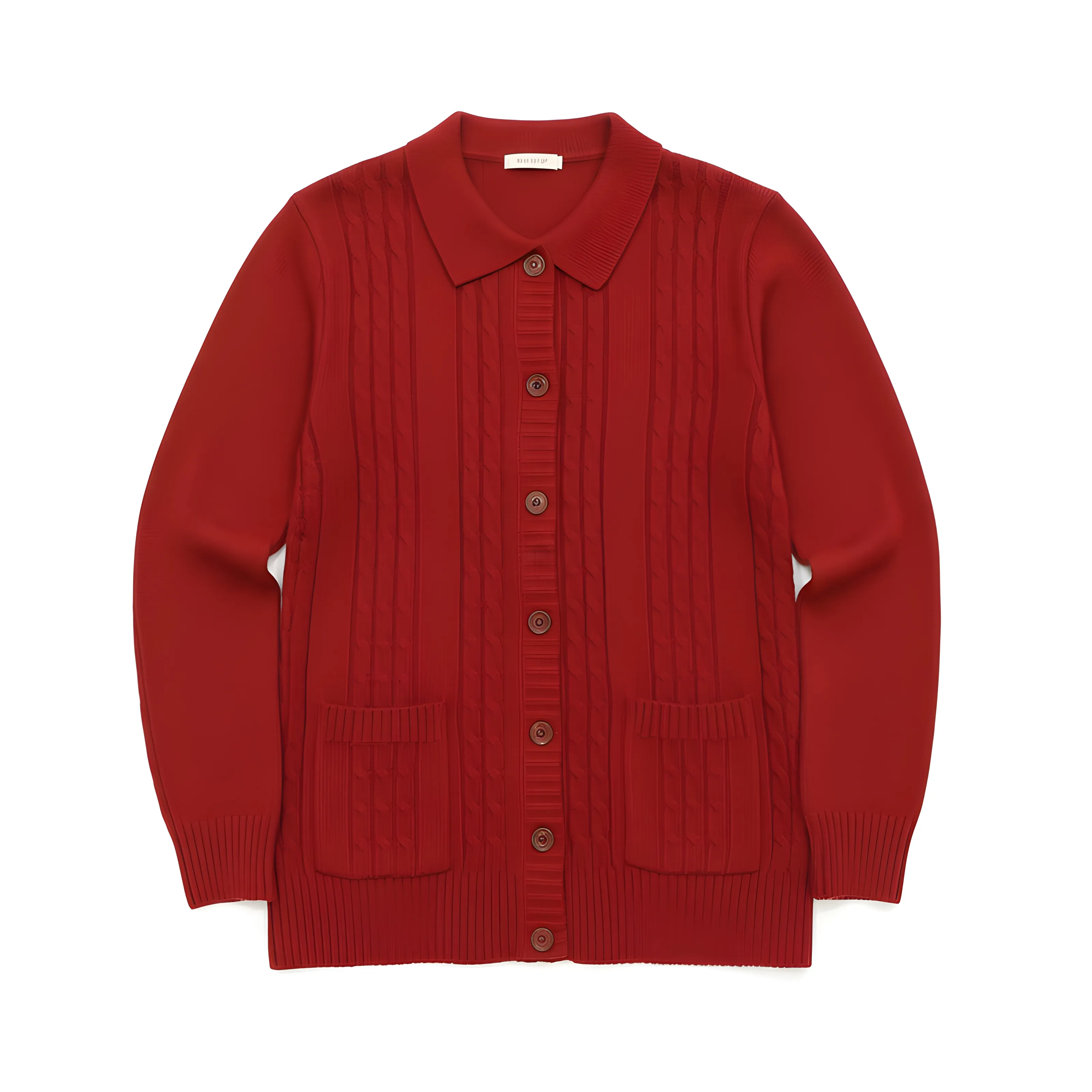Red Knitted Sweater view 2