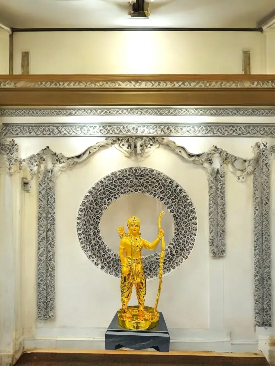 Golden Lord Ram Statue view 3