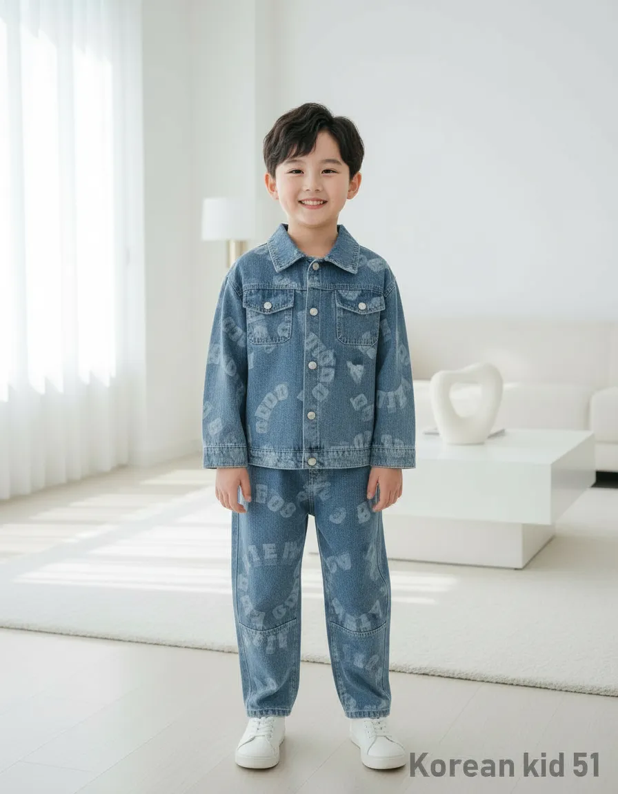 Denim Jacket and Pants Set view 6