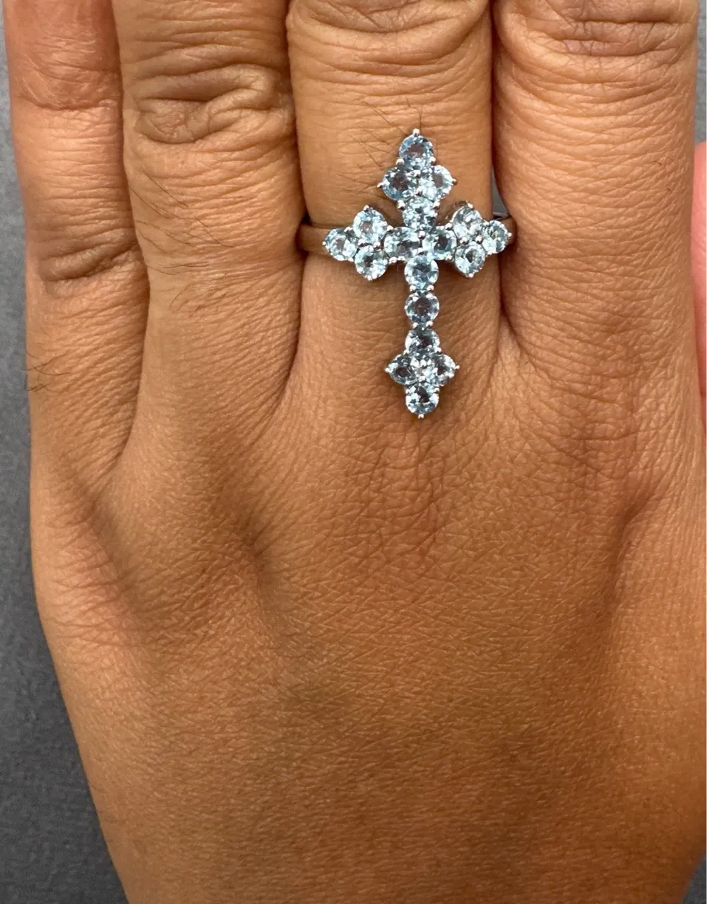 Cross Semi Precious Ring view 3