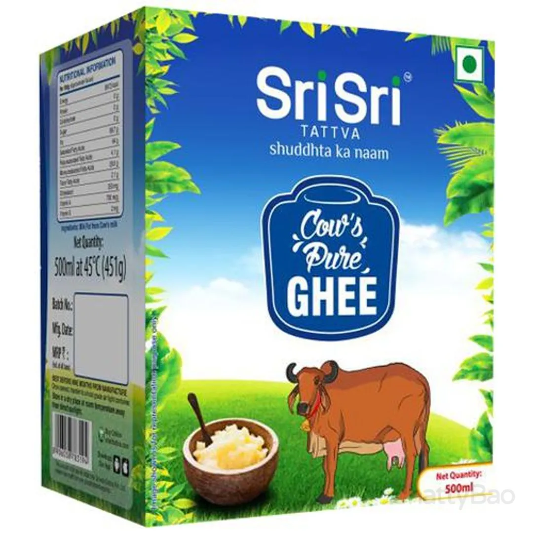 Sri Sri Tattva Cow's Pure Ghee Carton 500 ml view 2