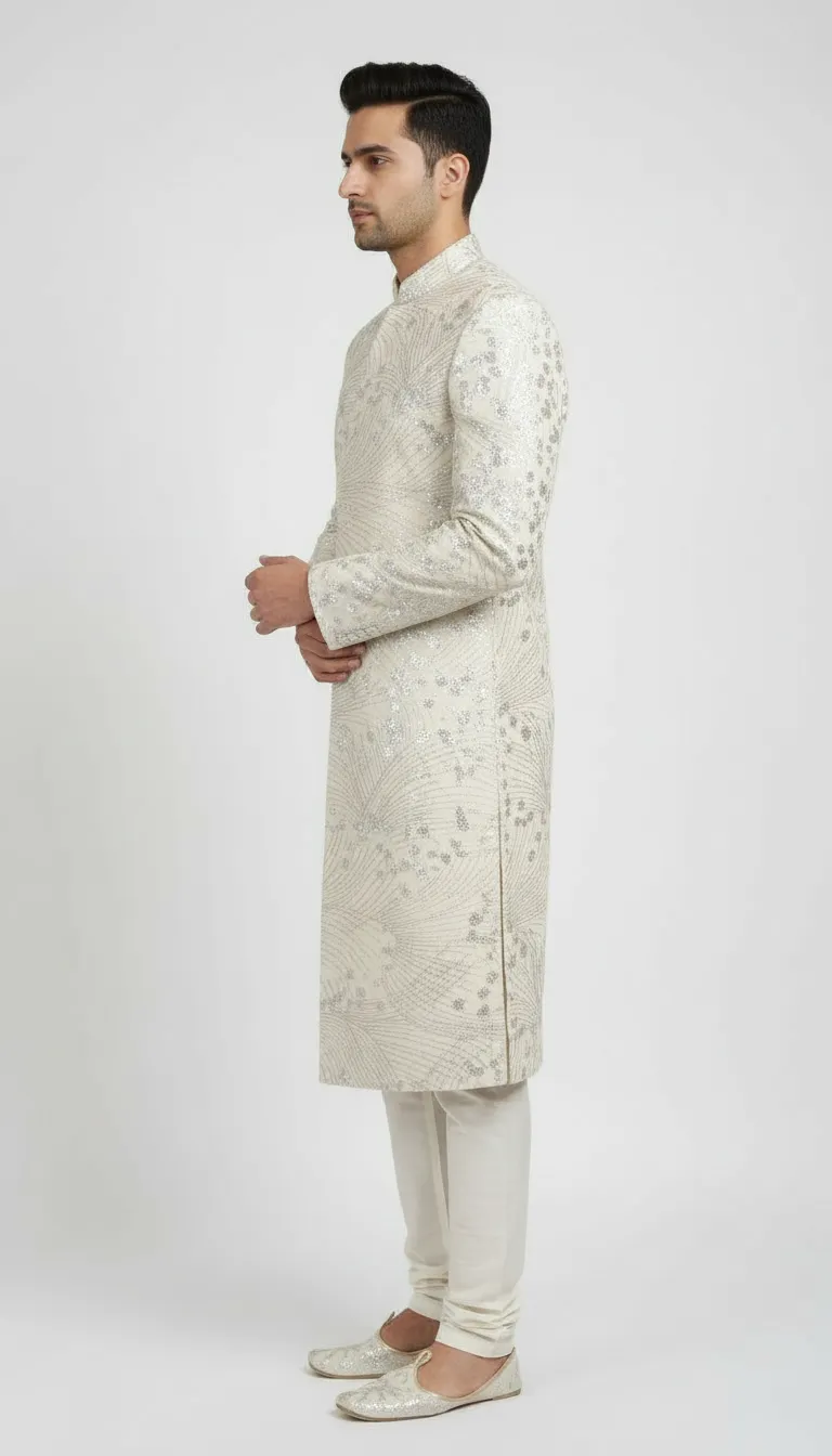 Designer Embroidered Sherwani  view 4