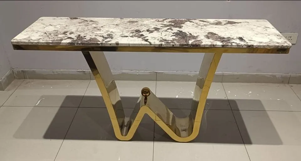 Marble Top Console Table