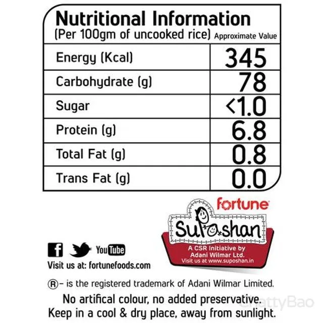 Fortune Basmati Rice - Super 1 Kg view 3